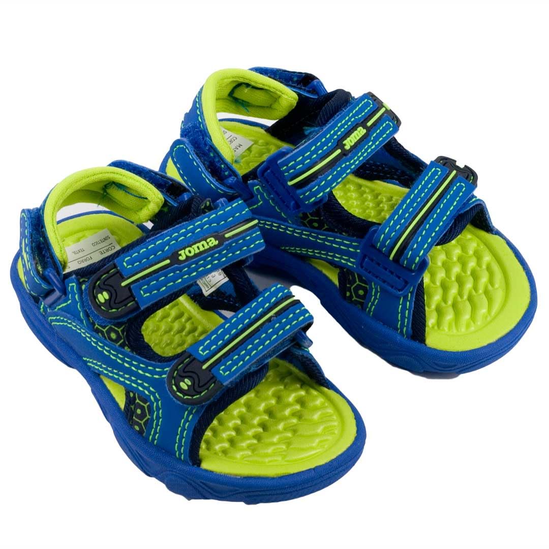 Joma S.OCEAN - Chancla niños cerrada Gancho y bucle Niñas color: AZUL talla: 23