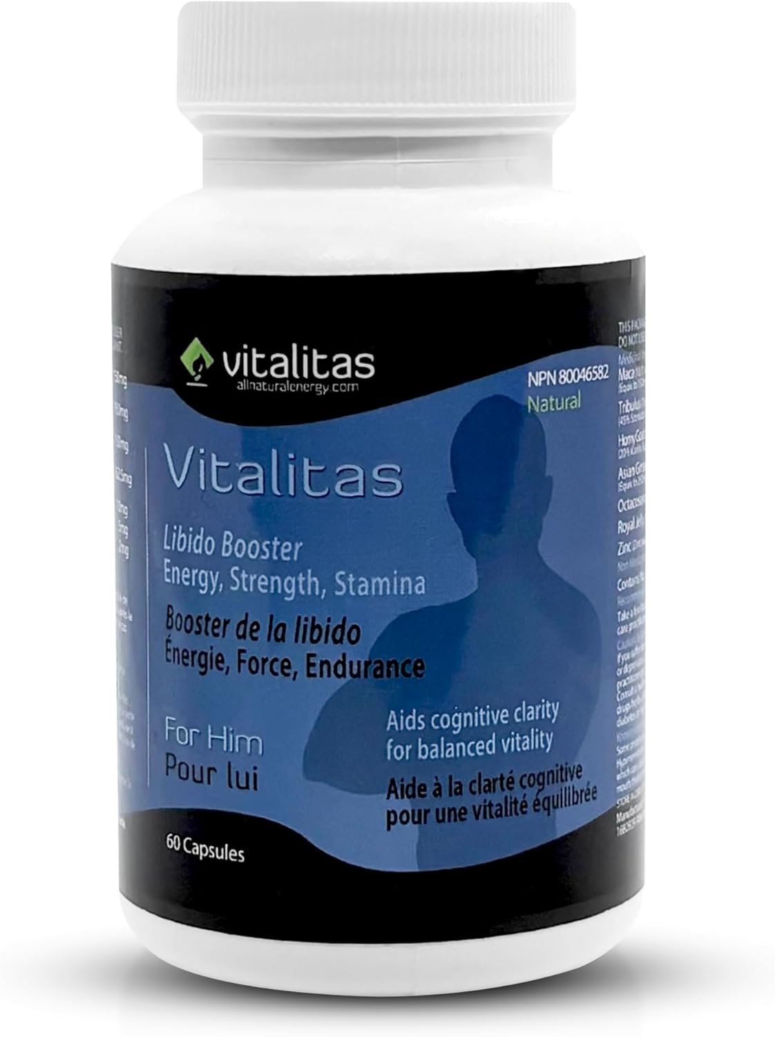 Testosterone Booster for Men 60 Count Red Ginseng Supplement with Horny Goat Weed, Maca Powder, Tribulus Terrestris – Third Party Tested Libido Booster for Men Supports Clarity, Focus