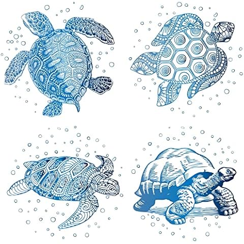 GORGECRAFT Sea Turtles Window Decals Cover