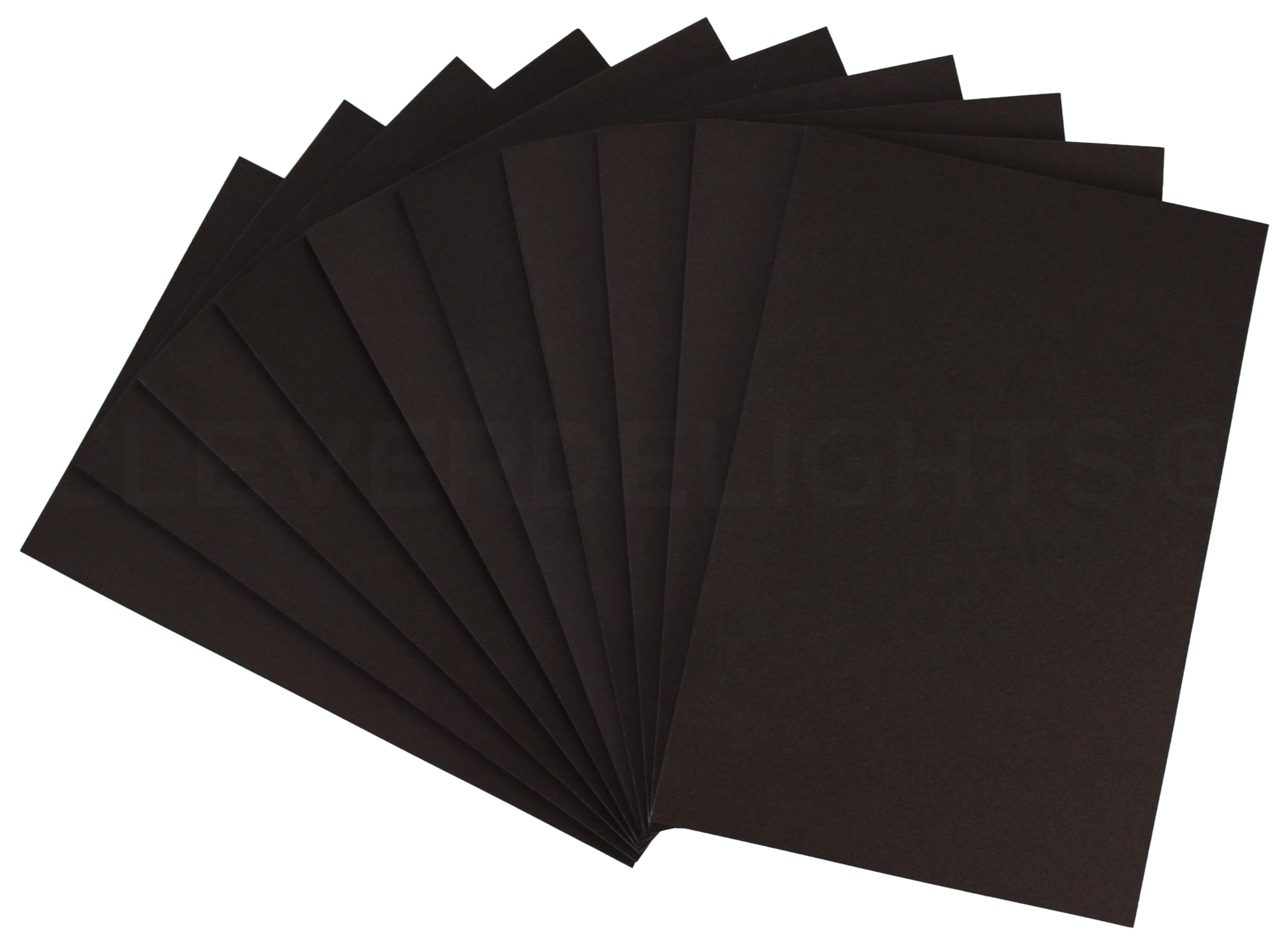 CleverDelights 8 x 12 Inch Black Foam Sheets - 10 Pack - 1/4