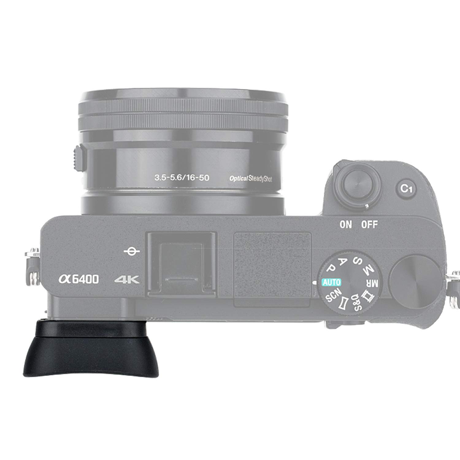 JJC KIWIFOTOS Ergonomische Lange Kamera Augenmuschel für Sony Alpha a6600 a6500 a6400 Augenstück Sucher ersetzt EP17 weiches Silikon