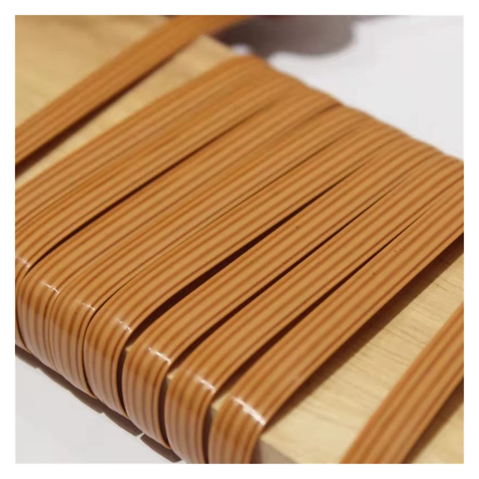 NURUGURE Plastic Rattan Wicker, PE Rattan Wicker Repair Material 8.5mm Weaving Strip Tool Included for DIY Furniture