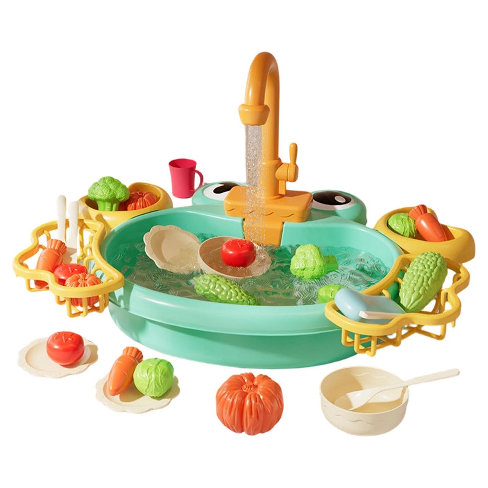 Generico Giocattolo con Acqua Corrente Giochi di Ruolo per Bambini | Finto Lavello Giocattolo per Bambini in Casa Bagno Cameretta Giardino Terrazzo Asilo Spiaggia Campeggio Compleanno