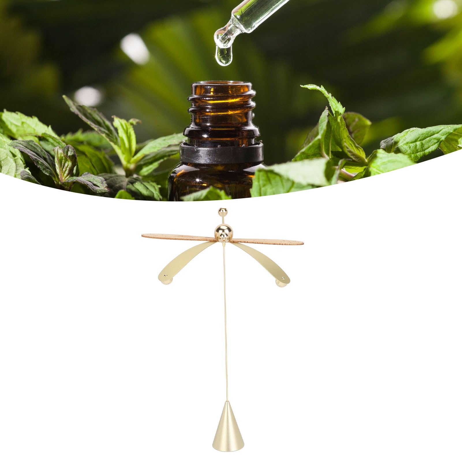 Generic Difusor de Aromaterapia Dragonfly Difusor de Aceites Esenciales Elegante y Funcional para la Relajación en el Dormitorio de la Sala de Estar (Oro Mate)