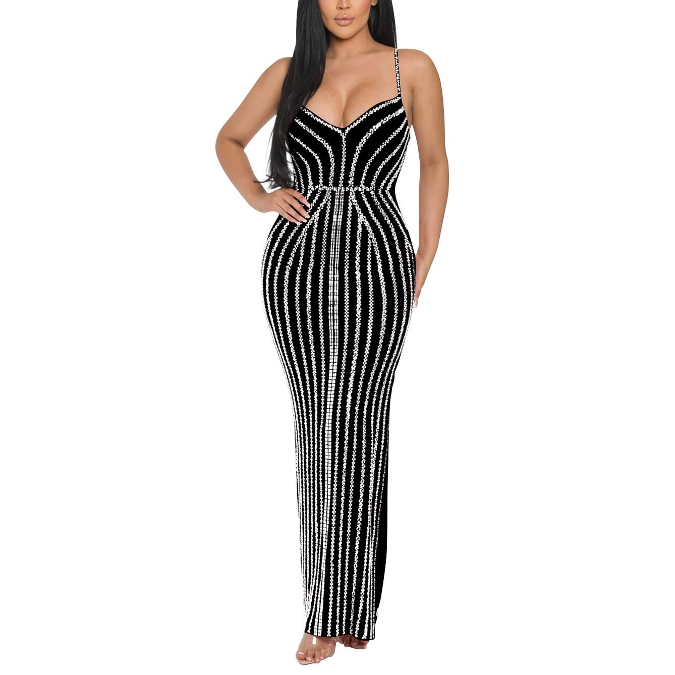 Amazon.com: GHAKKE Women's Sexy Rhinestone Prom Dress Spaghetti Straps Backless Hot Drilling Nightclub Sleeveless Maxi Dress Clubwear (Color : Black, Size : Large) : Clothing, Shoes & Jewelry Amazon.com: GHAKKE Women's Sexy Rhinestone Prom Dress Spaghetti Straps Backless Hot Drilling Nightclub Sleeveless Maxi Dress Clubwear (Color : Black, Size : Large) : Clothing, Shoes & Jewelry