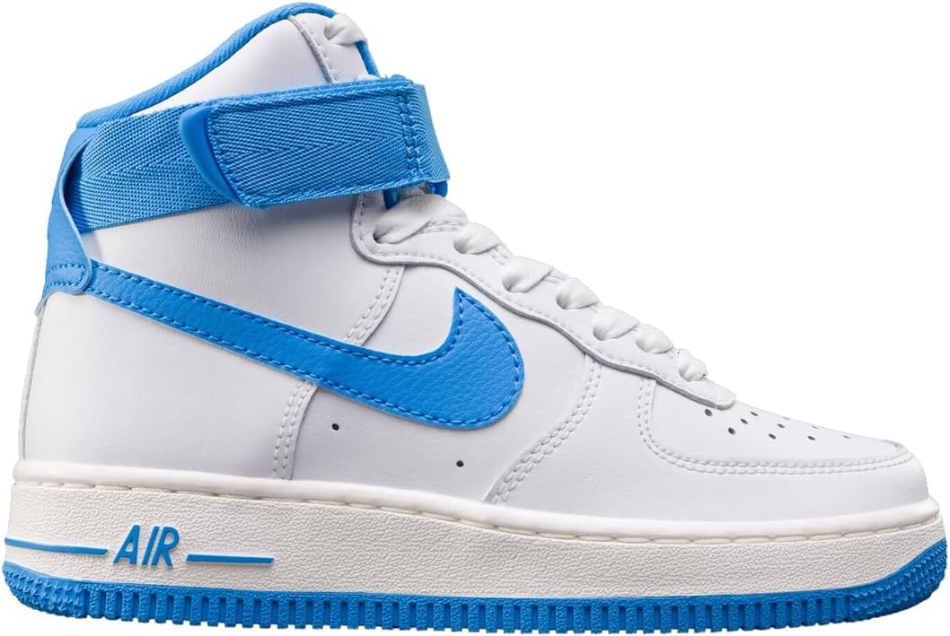 Nike Tenis para mujer, White University Blue Sail, 38 EU