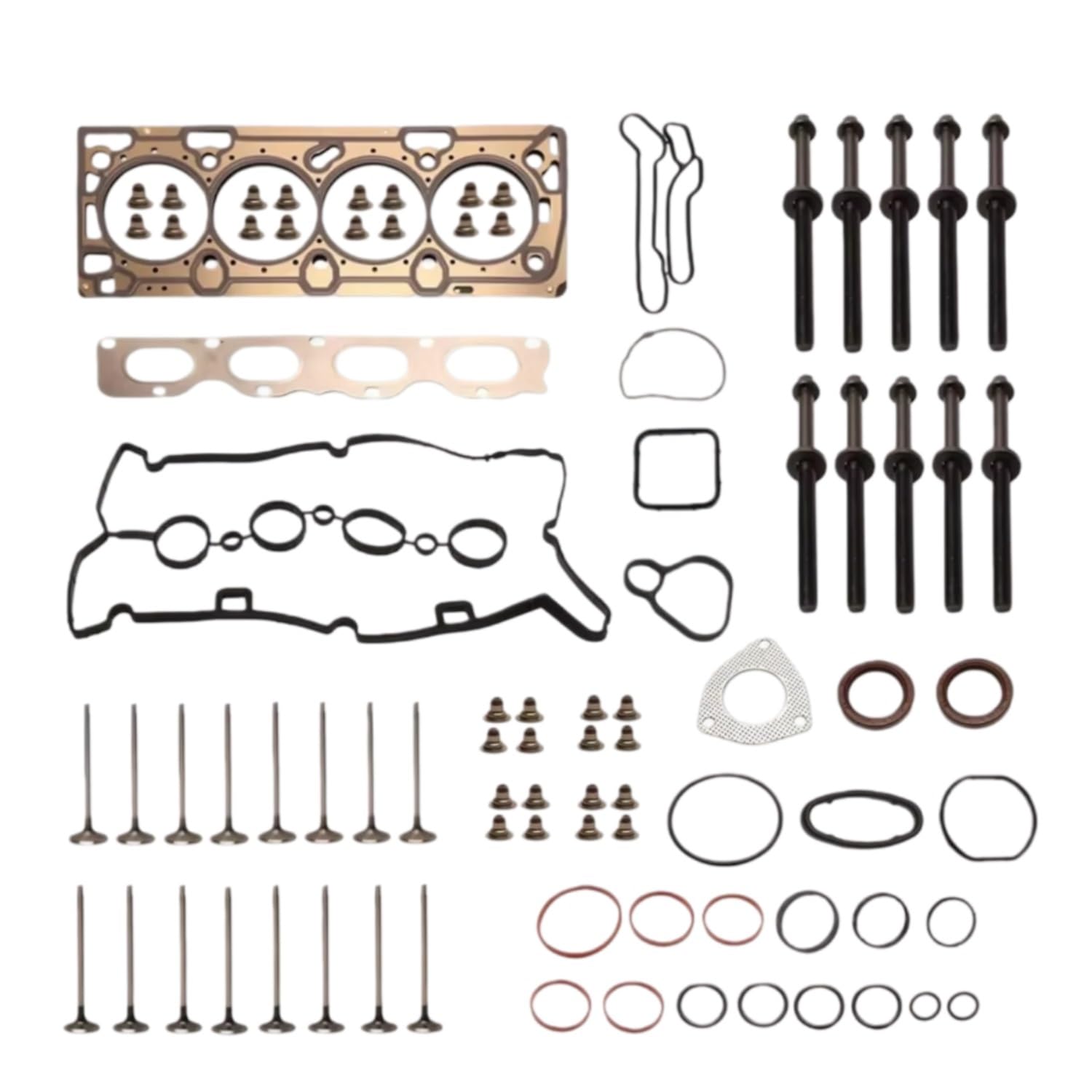 Set de juntas culata auto Juego De Juntas Culata Motor Pernos Válvula Admisión Y Escape Kit DOHC 16v HS26516PT1 Compatible Con Gasolina 1.8L L4 Para Chevy Para Cruze