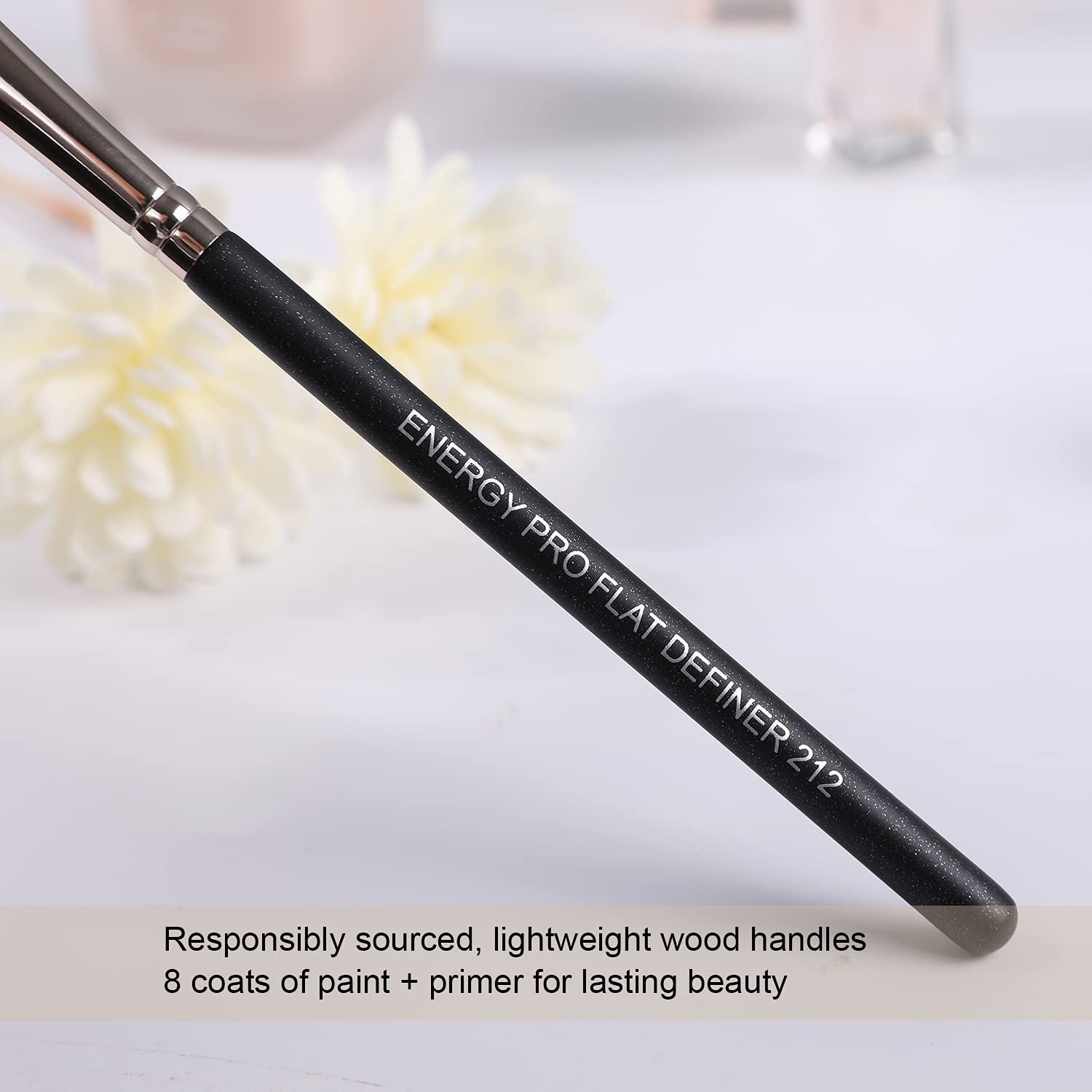 Flat Eyeliner Eyebrow Concealer Brush Pro Flat Definer Firm Stiff Thin Synthetic Bristle Precision Lash Liner Brow Conceal for Defining Shaping Eyebrows with Gel Powder Cream Cake Makeup 212 : Beauty & Personal Care