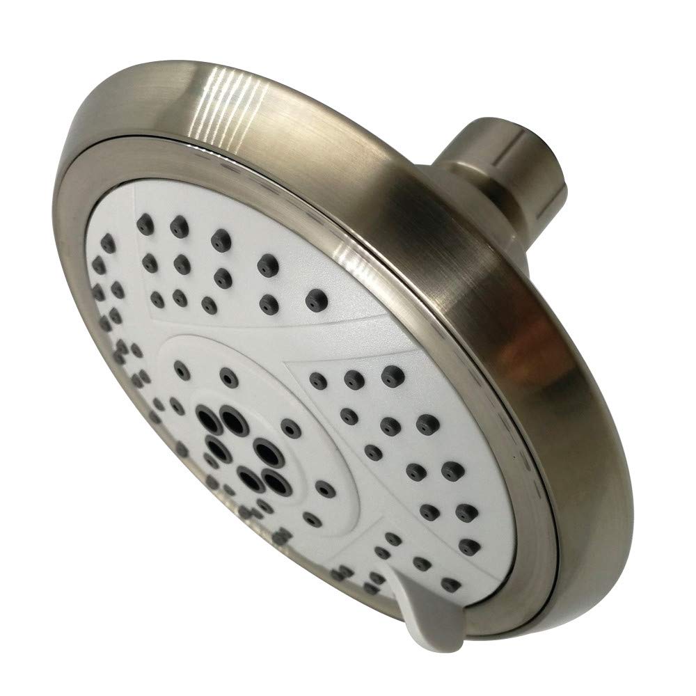 Pommeau de douche Kingston en nickel brossé style contemporain