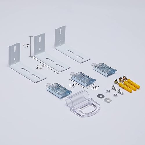 Persilux Accesorios de persianas enrollables inalámbricas Accesorios de aluminio Cassette Valance Accesorios de reparación de tratamiento de ventana