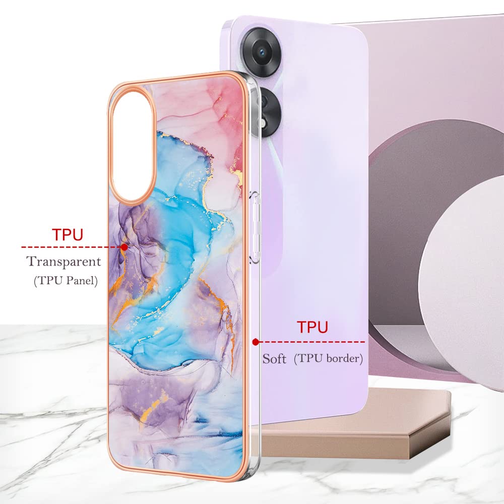 ILING Coque Pour Oppo A78 4G, Très Mince Élégante Dégradé De