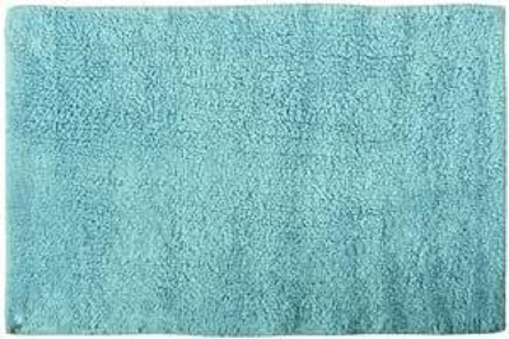 MSV Cotton Bath Mat, Light Blue, 45 x 70 cm