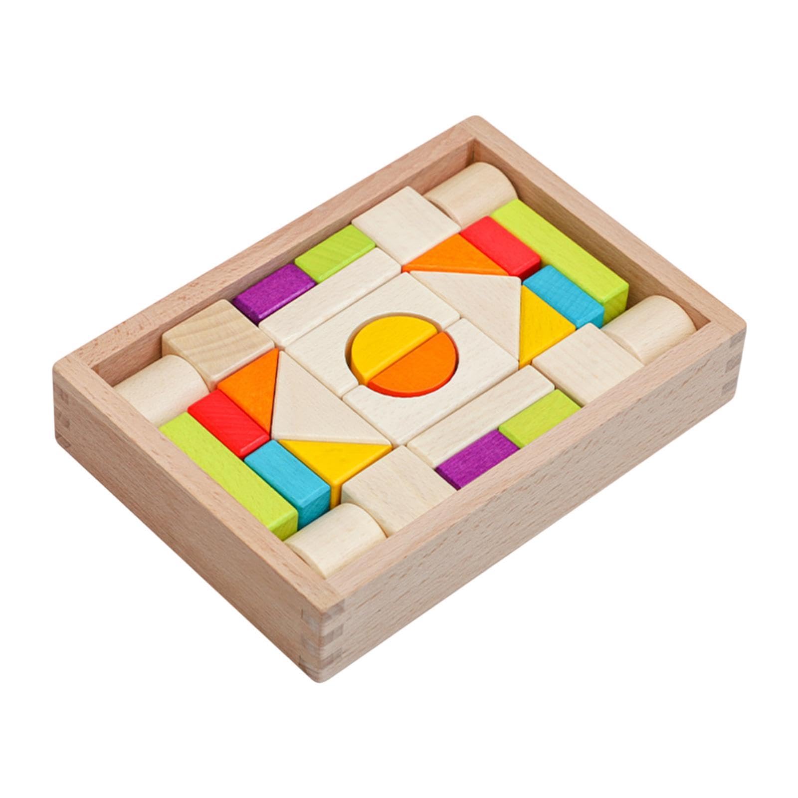 Stapelspielzeug, 3D-Puzzle, kreative Farbformerkennung, Farbstapel, Lernspielzeug für Kinder im Alter von 1 bis 3 Jahren, Jungen und Mädchen