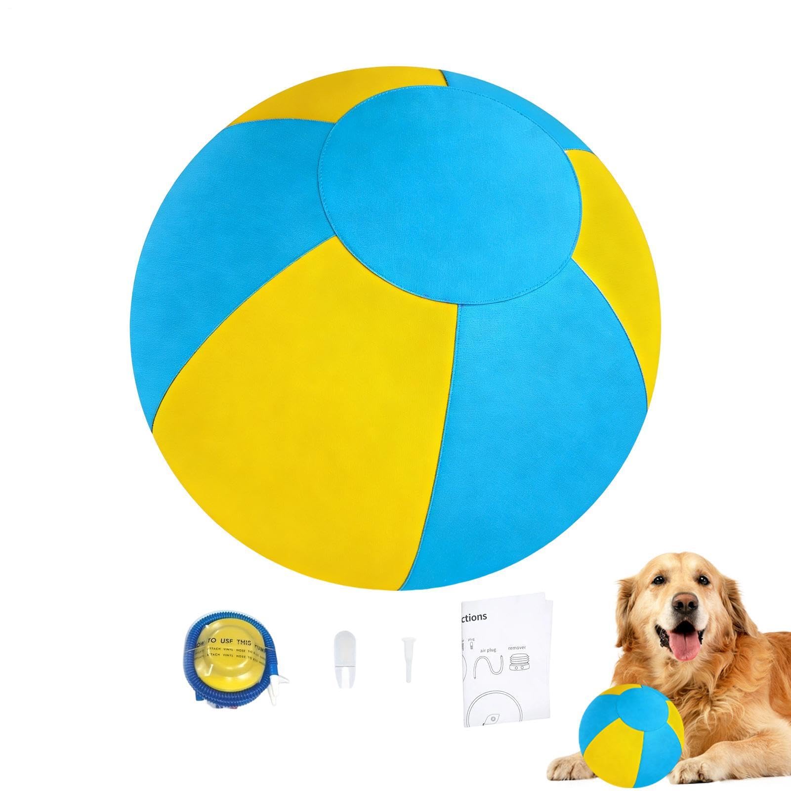 Hüteball für Hunde Interaktiver Wurfball | 20,5 x 13 x 13 cm Hundespielzeug für Pool, Garten und Freizeit – gegen Langeweile, Stress und Spannungsabbau
