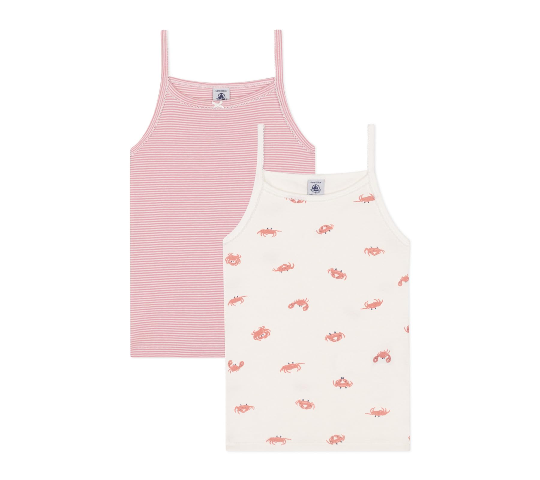 Petit Bateau Chemises Bretelles (Lot de 2) Fille