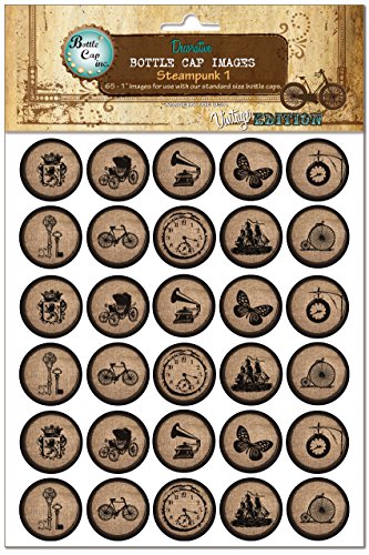 Bottle Cap Images, Steampunk 1
