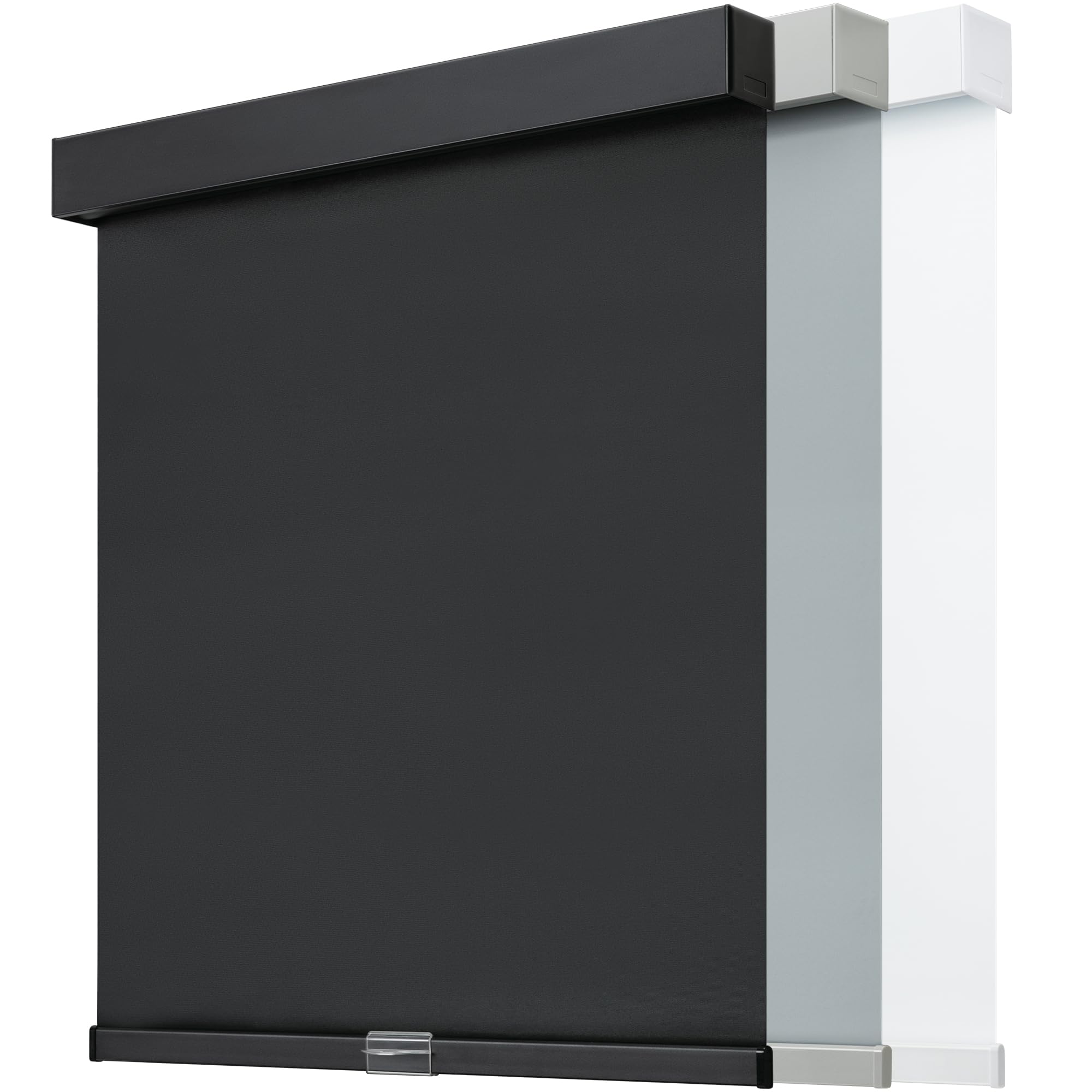 Cordless Blackout Roller Shades, Free-Stop Window Shades Pull Down, Room Darkening Thermal Insulated Fabric Roller Blinds for Indoor Windows Bedroom Office (Black, 26" W x 72" H)