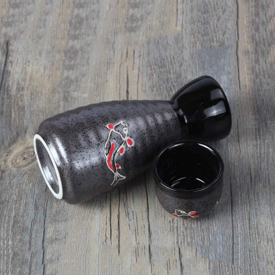 Lot de 5 tasses à saké japonaises en porcelaine peinte à la main