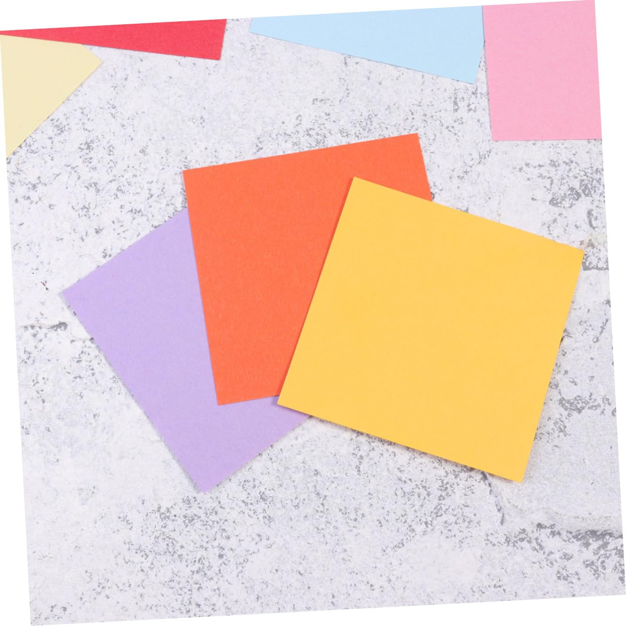 HOMSFOU 2000 Stück Bastelpapier Doppelseitiges Origami Faltpapier Farben Quadratische Papierblätter für Diy Projekte und Kreative Bastelideen