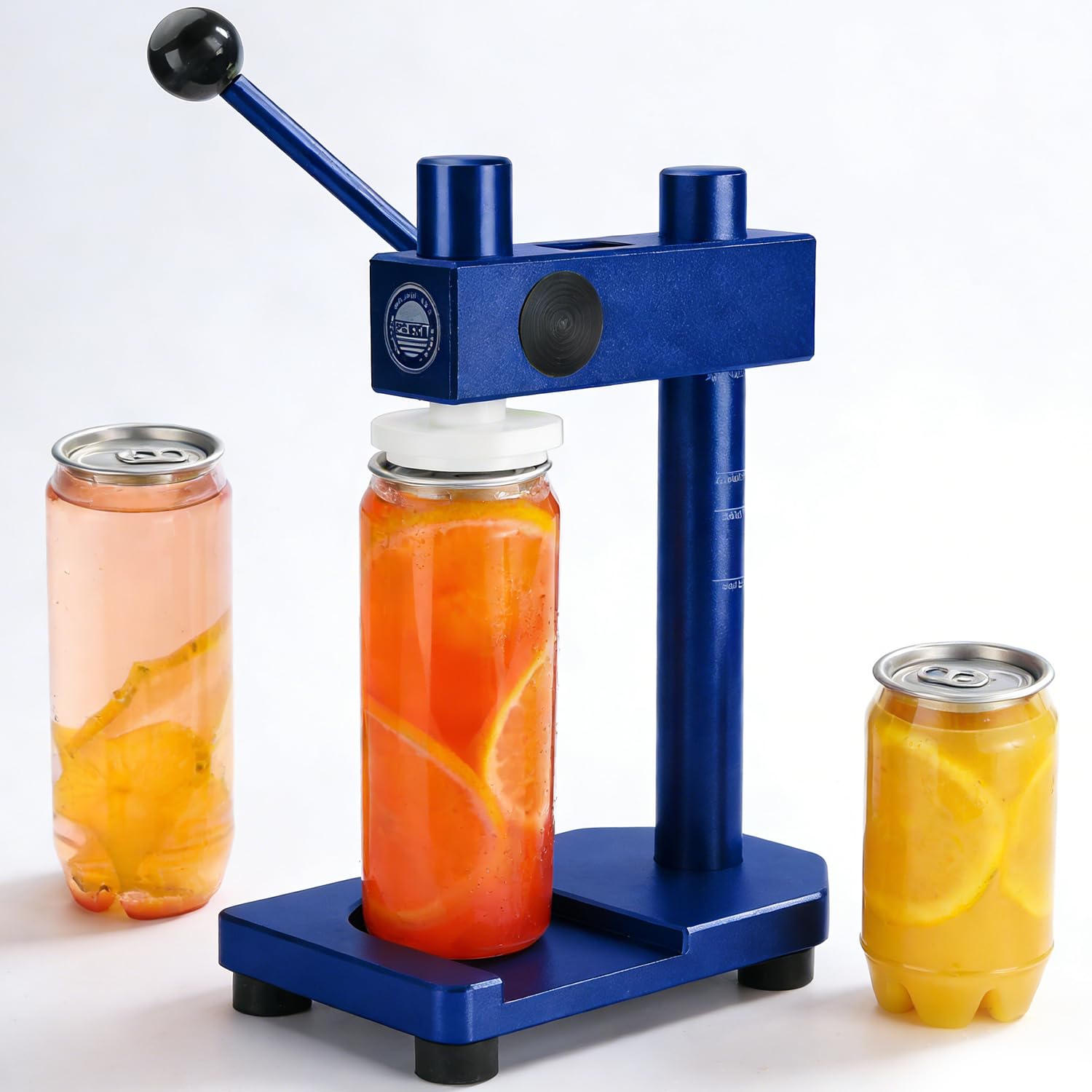 Tragbare Manuelle Dosenverschlussmaschine – Kein Strom Erforderlich, 250–700ml, 51mm Durchmesser, Feste Basis, Für Aluminium- & Kunststoffdosen Blue