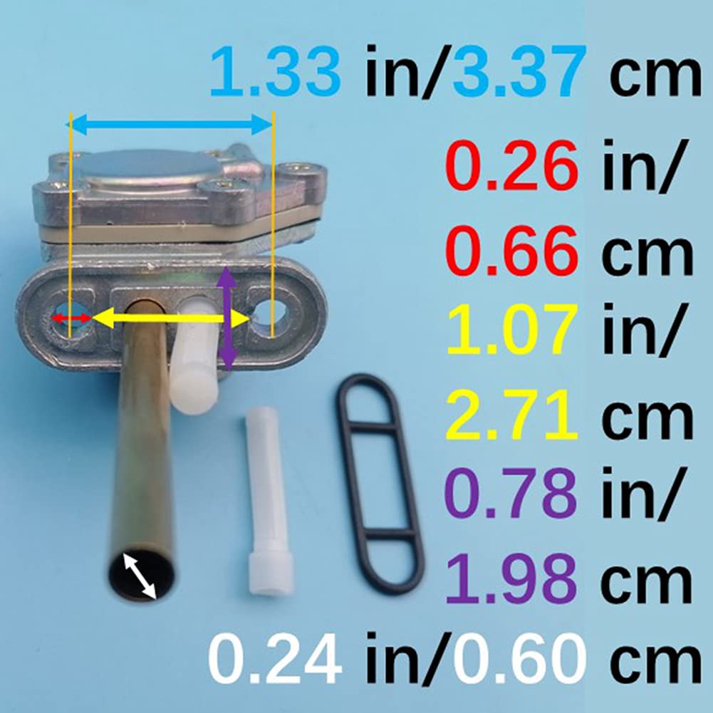 Fuel Cock Petcock Valve Tank Switch for Suzuki 44300-29F20 44300-29F21 DRZ400S 2000 2001 2002 2003 2004-2015 DRZ400SM 2005 2006 2007 2008 2009 2010 2011 2012 2013 2014 2015 Z647