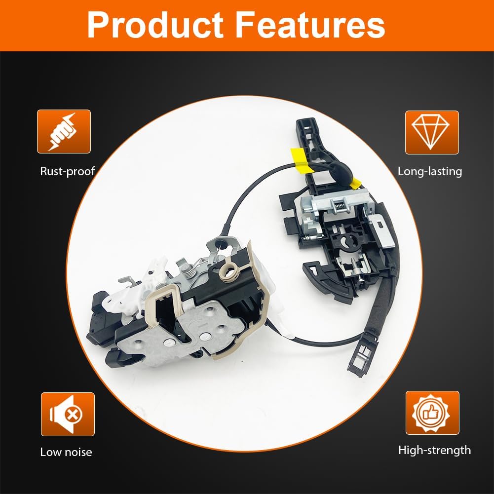 Door Lock Actuator Compatible with 2015-2023 Transit 150, Transit 250, Transit 350, Transit 350 HD, 2022-2024 E-Transit Front Right Passenger Side Door Latch Assembly Front Right Side 1