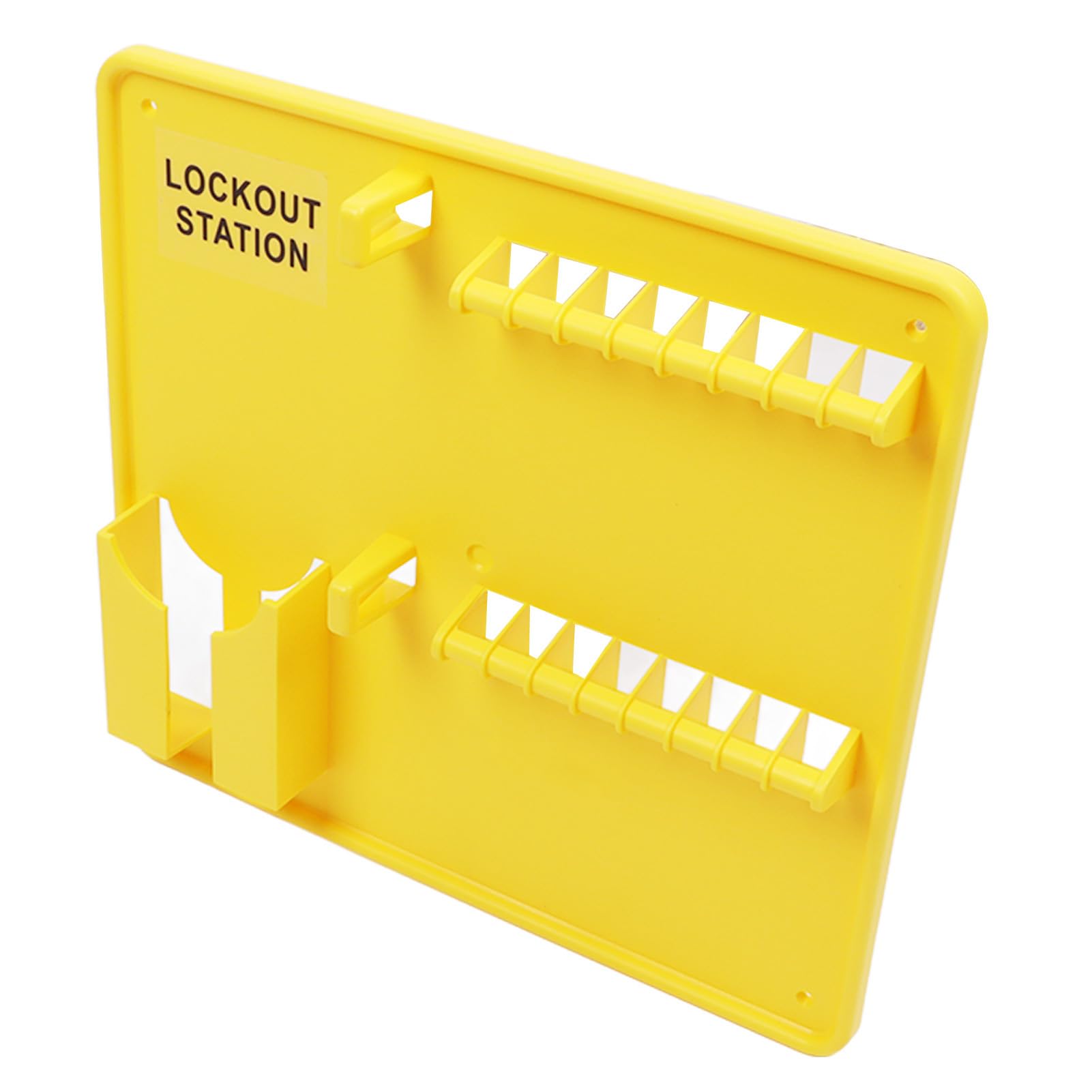 Safety Lockout Station Wall Mounted Power Isolation Lockout Tagout Locks Station Loto Station for Safety Padlocks, Loto Locks Rack Holds up, No Loto Lock
