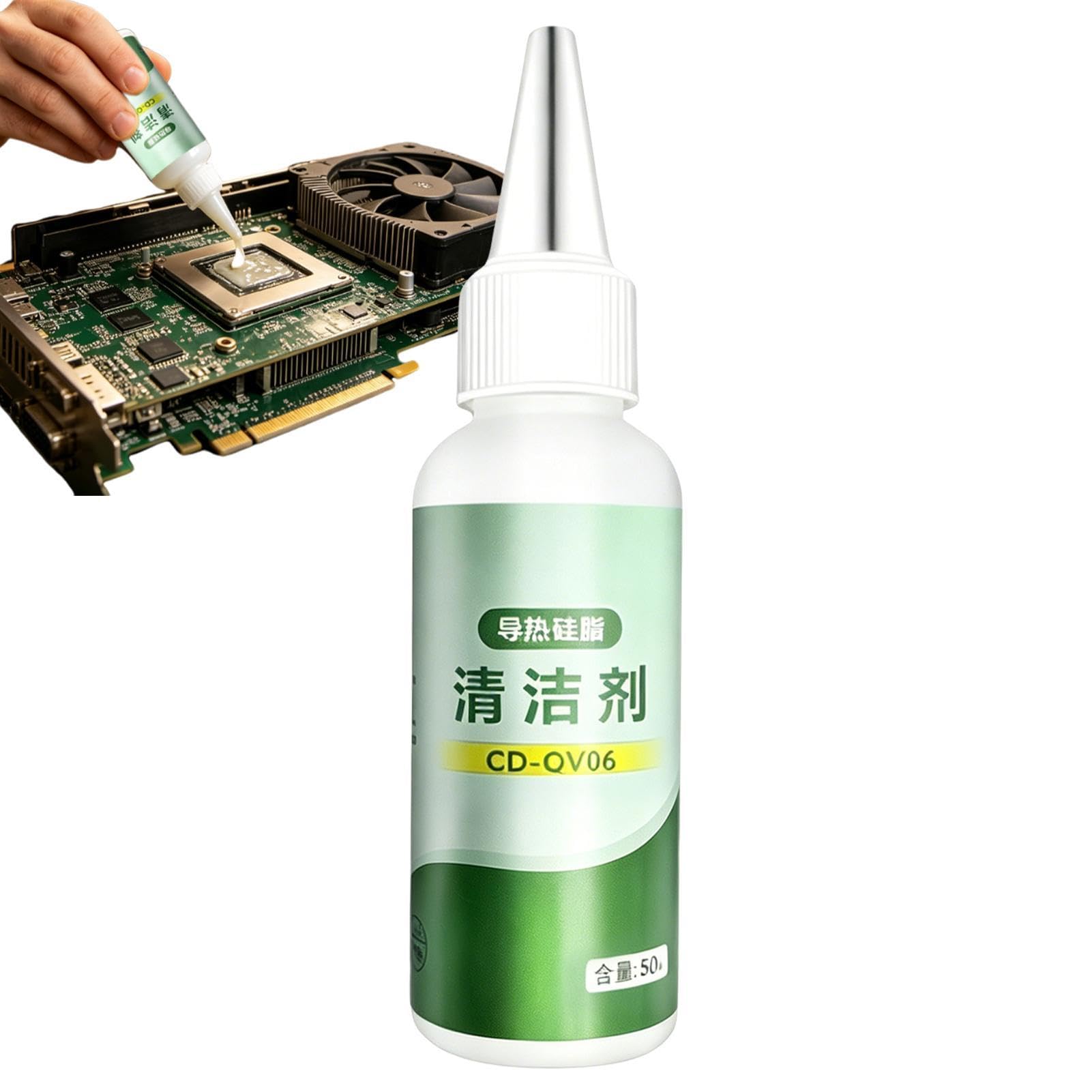 La rimozione di grasso in silicone – 50 ml detergente per la manutenzione del grasso in silicone | rimozione della pasta termica – per GPU computer console dissipatore di calore chipset
