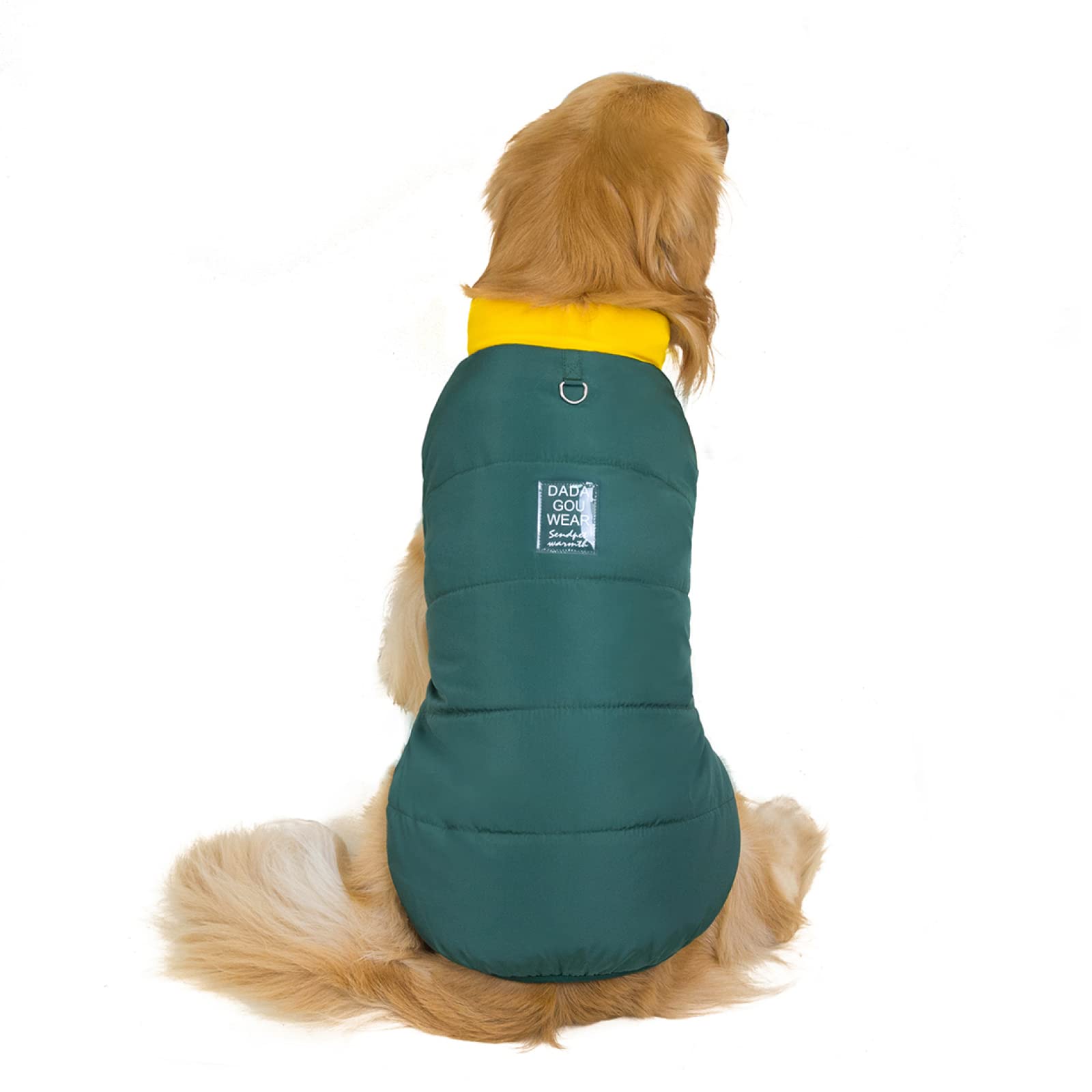 Gilet grand chien chaud d'hiver imperméable avec rembourrage coton