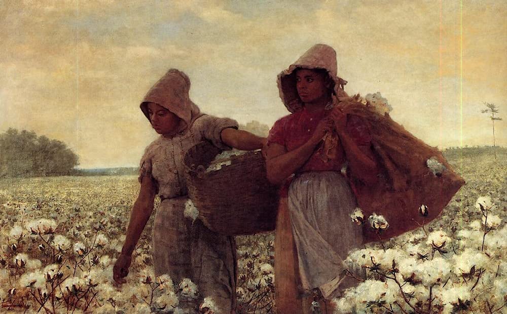 SERENDIPITP Vintage Picture Print on Canvas Wall Art Poster the Cotton Pickers by Winslow Homer Artwork Print Poster for Wall Decor 60x90cm