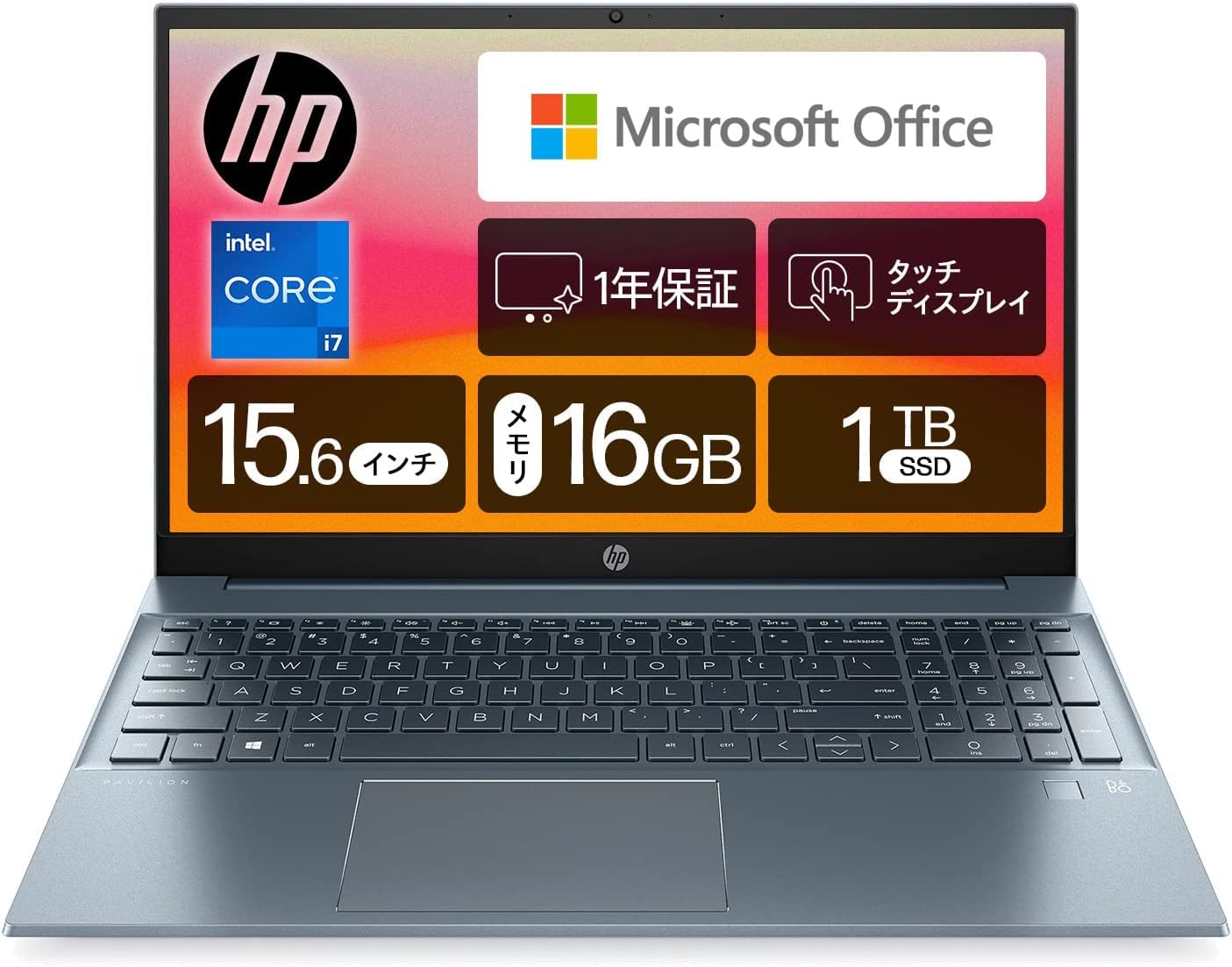 Amazon.co.jp: HP ノートパソコン Pavilion 15-eg タッチ対応 Core i7