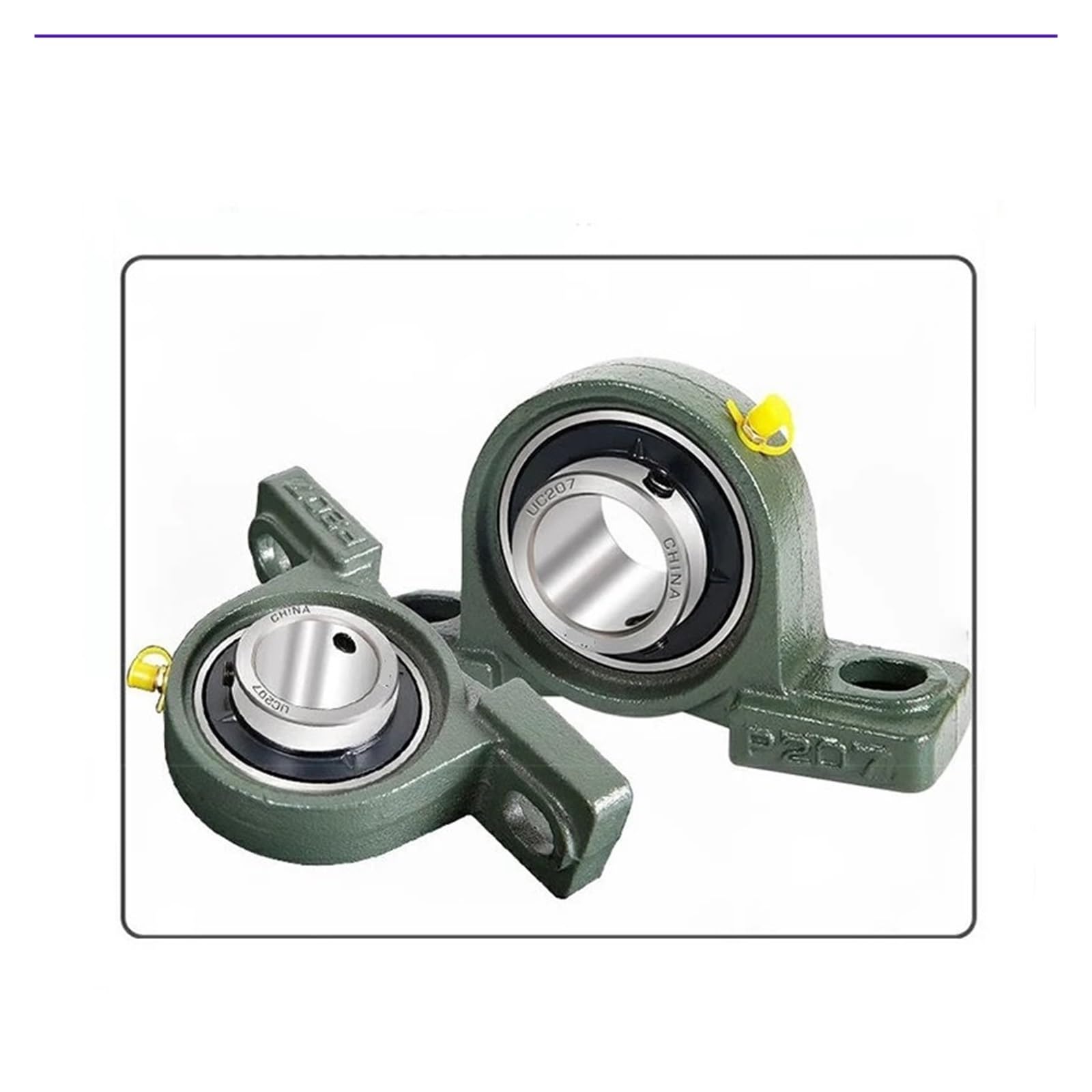 Stehlager 2 STÜCK Äußeres sphärisches Riemen-Vertikalsitzlager UCP204 P205 P206 P207 P208 P209 Innendurchmesser 12/15/17-90 mm(UCP207 35mm)