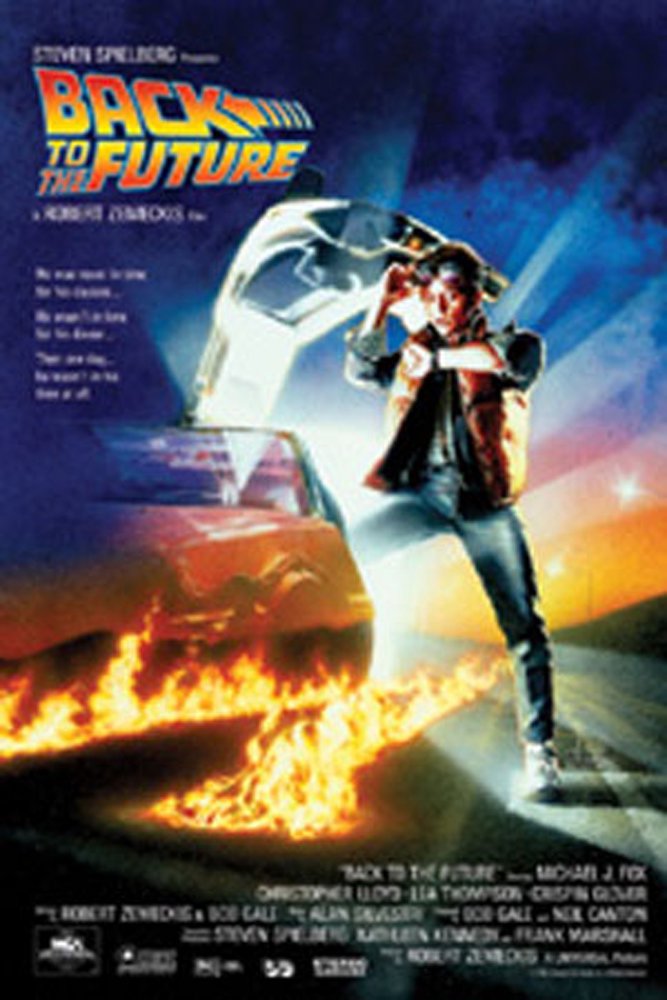 empireposter Back To The Future Michael J. Fox Christoph Filmposter Zurück in die Zukunft - Grösse 61x91,5 cm + Wechselrahmen, Shinsuke® Maxi Kunststoff schwarz, Acryl-Scheibe