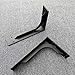 ACXZ Heavy-Duty Iron Shelf Brackets 6/8/10/12/14/16/18/20/22inch, Black Scaffold Shelf Bracket, DIY Workbench Bracket, Industrial Wall Floating Bracket, 2Pcs, Maximum Load 150kg/330lb