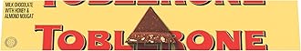TOBLERONE Milk Chocolate Bar with Honey and Almond Nougat, 12.6 oz