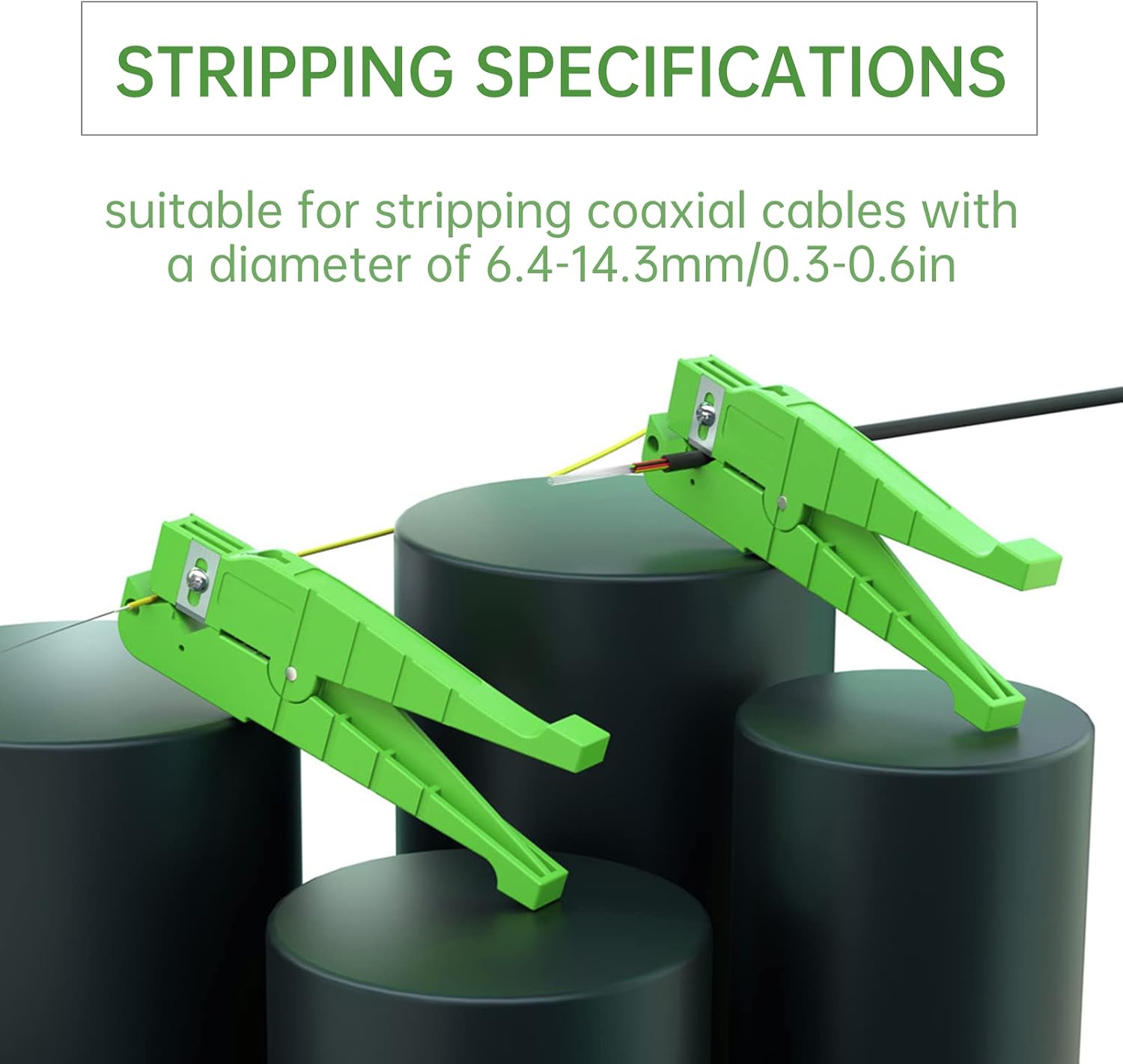 Optical Cable Ribbon Stripper, 45-164 Fiber Loose Tube Stripper Coaxial Cable Knife Stripping Hand Tool Electricians Supplies for 6.4-14.3mm/0.3~0.6inch