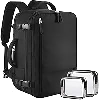 Vista 13 de Mochila de viaje Sinaliy para hombres y mujeres, Beige, Grande, Viajes