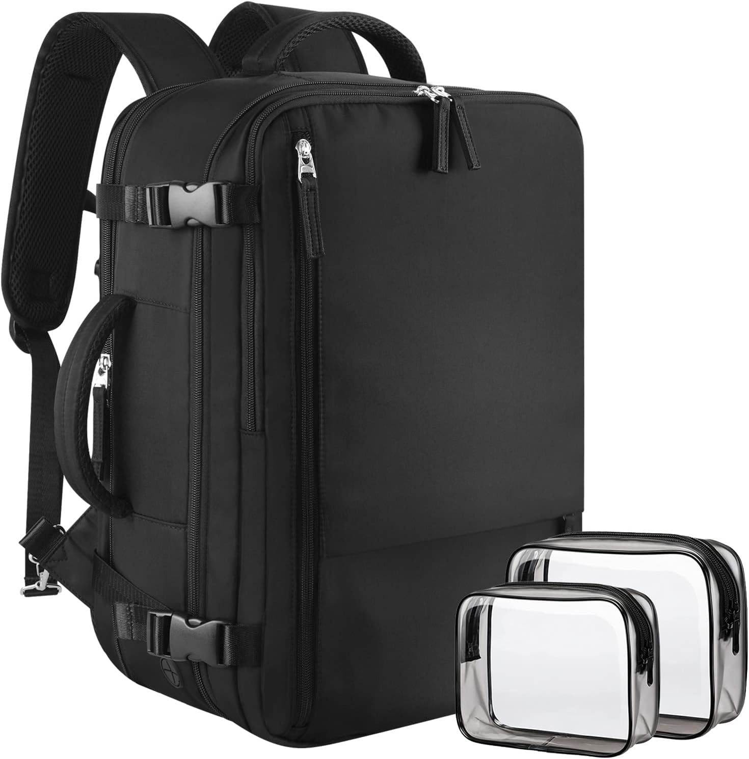 Travel Backpack, Black, Middle, Travel Backpacks