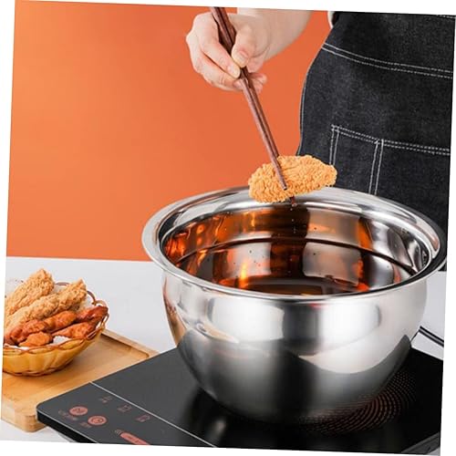 Miniatura 6 de DOITOOL Recipientes grandes para alimentos de acero inoxidable, recipiente grande para alimentos, olla de cocina de inducción de cocina, olla de