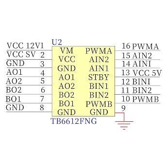 Podazz 2pcs TB6612FNG motor driver module dual driver High performance