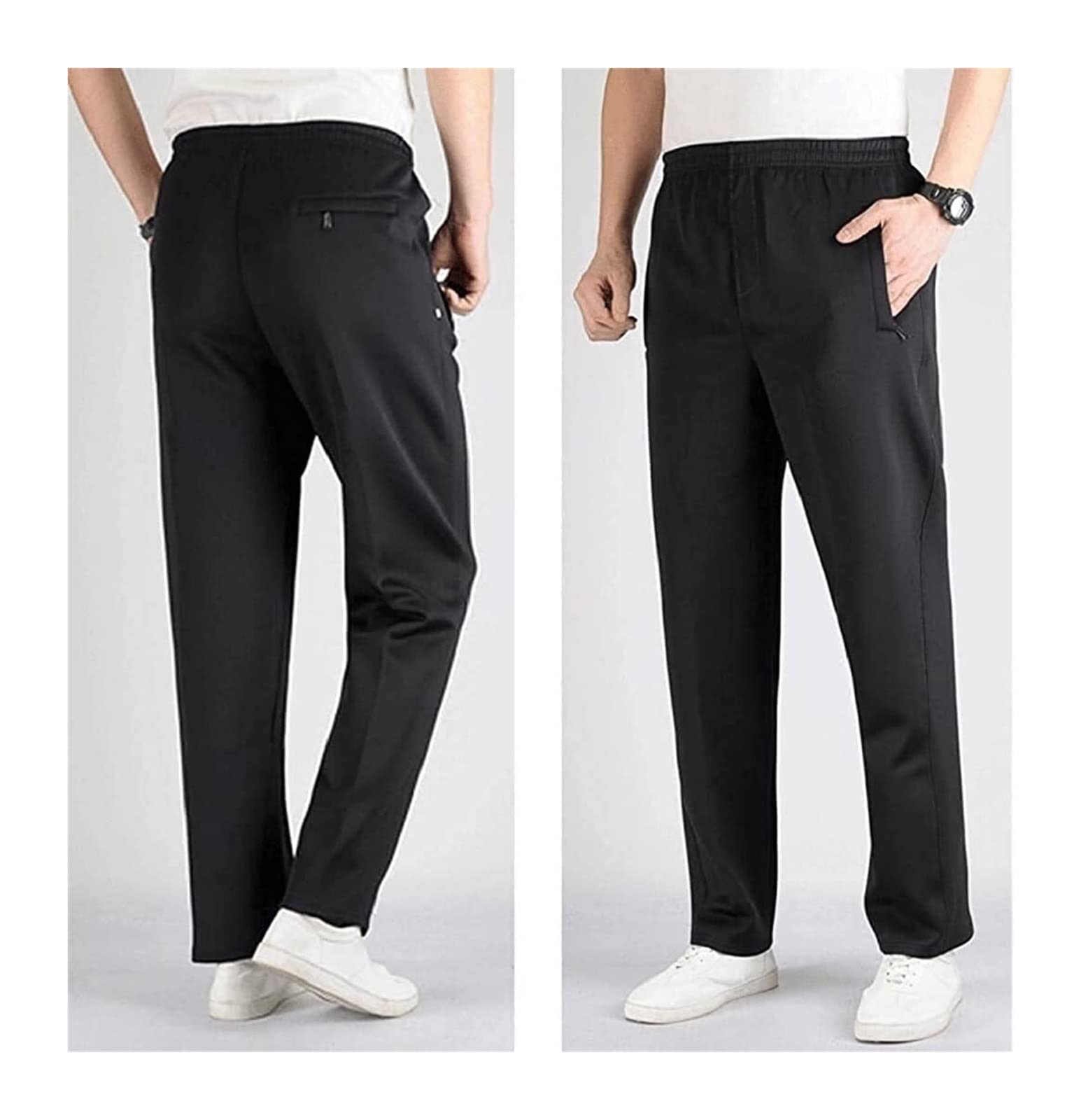 WEITING Pantalones De Chándal Casuales De Lana For Hombre Pantalones De Chándal con Cordón Pantalones Deportivos Elásticos De Algodón Pantalones De Trabajo Pantalones chándal