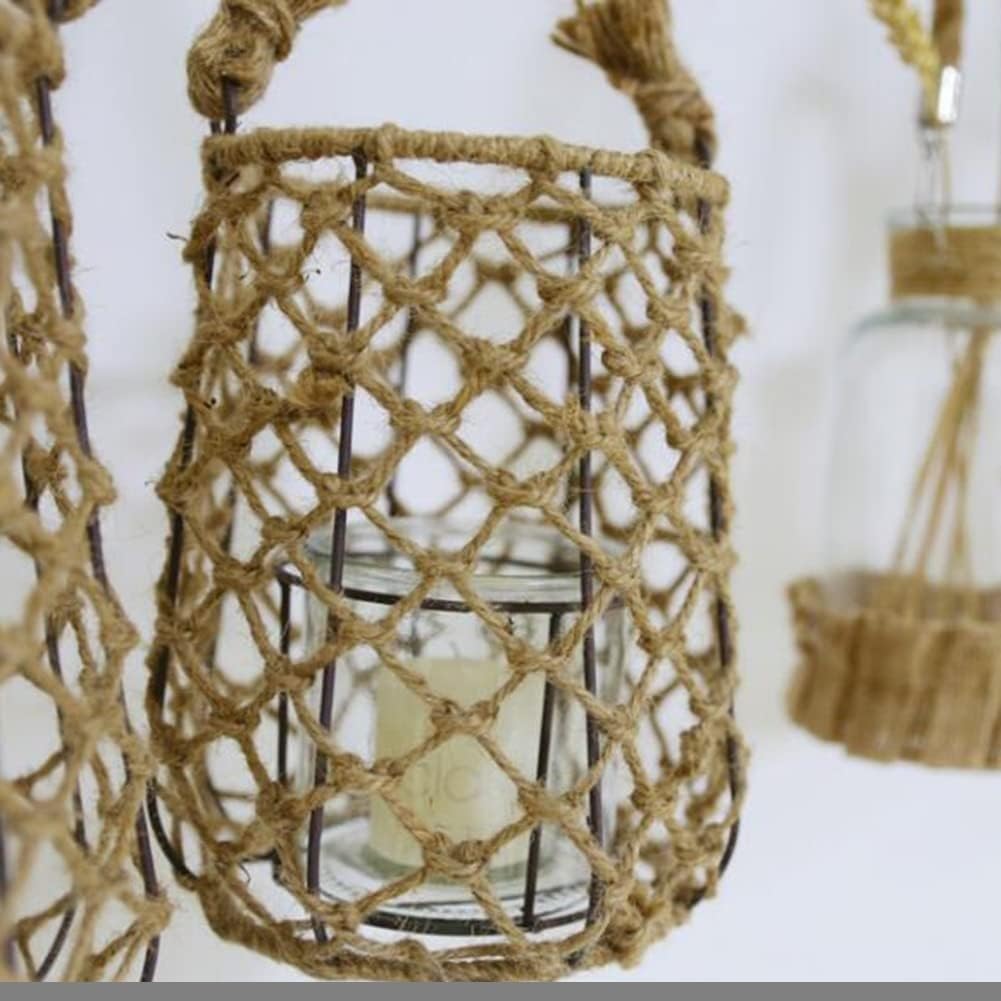 Heavy-Duty Garden Rope Natural Nautical Style Ropes for Crafts 50M Nautical Ropes Manila Rope Large Decorative Hemp Rope Heavy Duty for Crafts, Gardening, Bundling, DIY