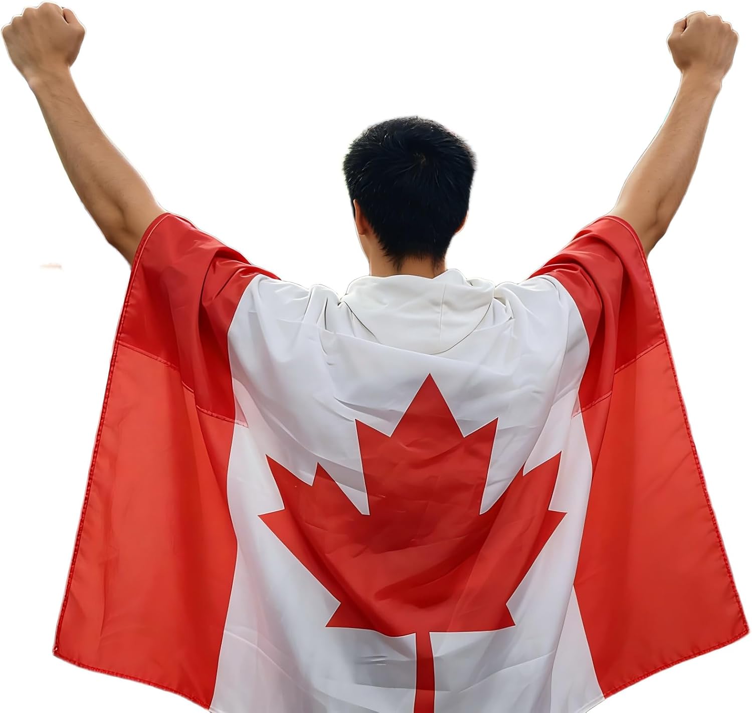 France Flag Cape 3x5 FT, Wearable French Flag Cape, Soccer Fan Cape, Applicable to 2026 Football Championship Fans Stadium Cheering