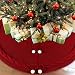 OurWarm Knitted Christmas Tree Skirt, 48 Inch Large Red Tree Skirt for Christmas Decorations Holiday Luxury Thick Tree Xmas Ornaments