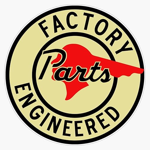 Pontiac Factory Parts Vintage Sign Reproducción Parachoques Pegatina Vinilo para Ventana 5"