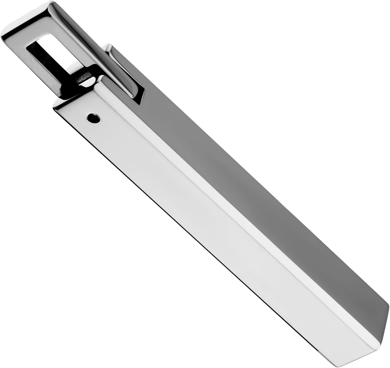 Solid Tungsten Carbide Polished Bar Pendant 3.5mm wide with 3mm Stainless Steel Cuban Chain 16" to 28" in Length