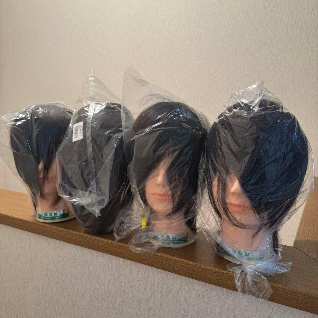 三矢　国家試験用カットウィッグ　4体セット 練習用カットウィッグ 4体セット 三矢 三矢 国家試験用カット