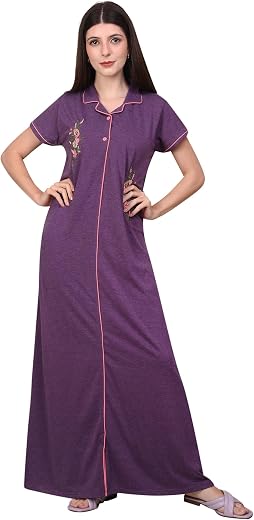 Shree Shyam Gems Women Cotton Nighty 10406 Size-L/XL/XXL