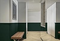 Vista 384 de Dimoon 236''x17.7'' White Thicken Peel and Stick Wallpaper Contact Paper Modern Self Adhesive Wall Paper Removable Renter Friendly Textured Solid