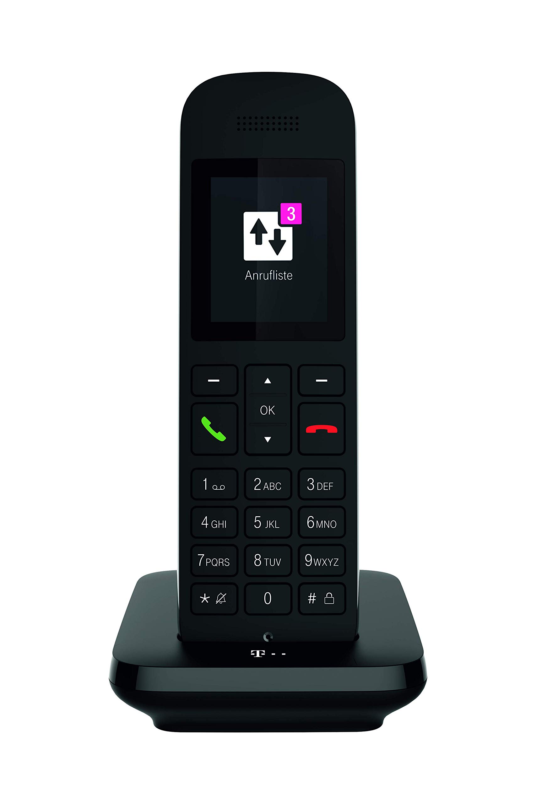 Telekom Sinus 12 | Festnetz Telefon | schnurlos | Freisprechfunktion | 5cm Farbdisplay | einfache Bedienung | Babyfunk/Raumüberwachung | beleuchtete Tastatur I Fritz!Box-kompatibel